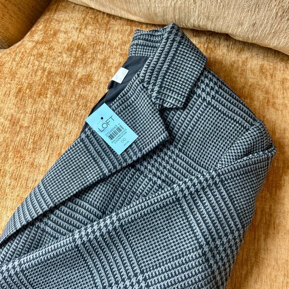 NWT Ann Taylor Loft Herringbone Blazer 00P - Picture 4 of 7